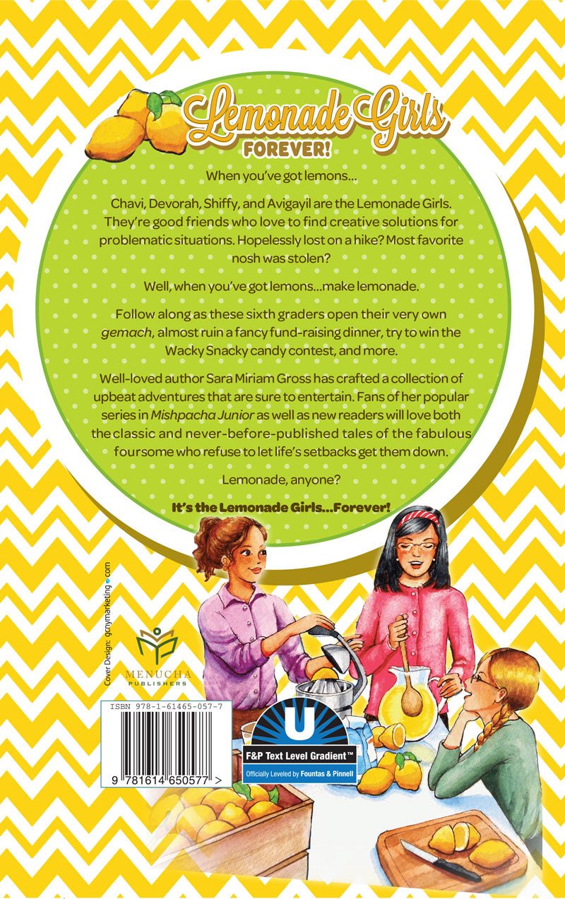 Lemonade Girls Forever!: NOT AVAILABLE — Menucha Publishers | Judaica Square Lakewood