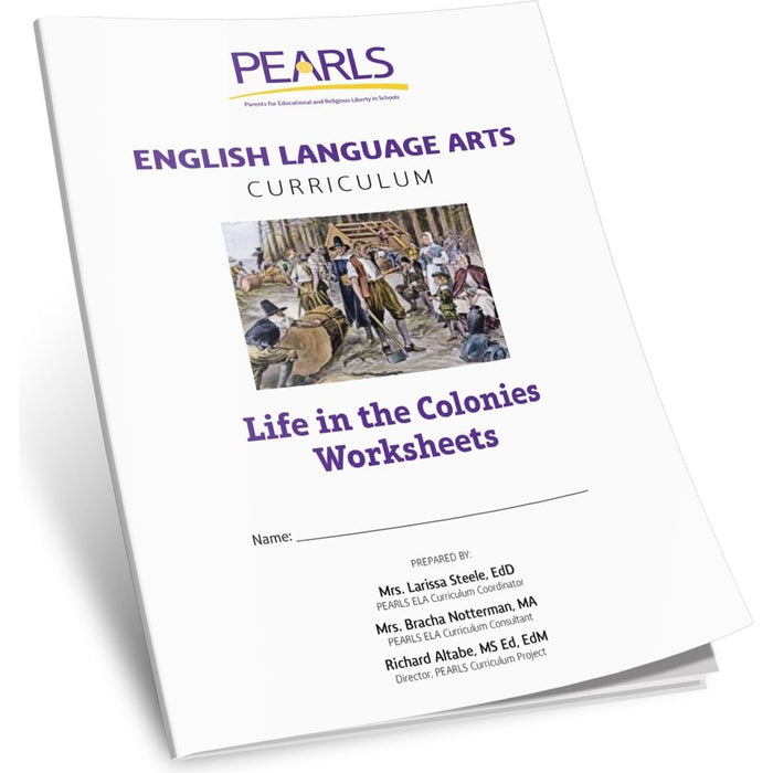 Life In the Colonies- Pearls — school workbook | Judaica Square Lakewood