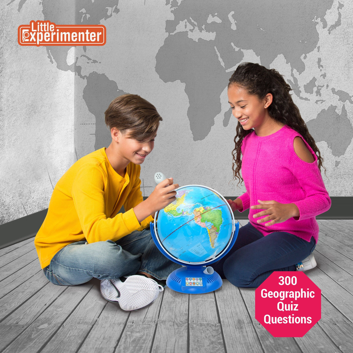 Little Experimenter Interactive Talking Globe with Smart Pen — product view, view 2 | Judaica Square Lakewood