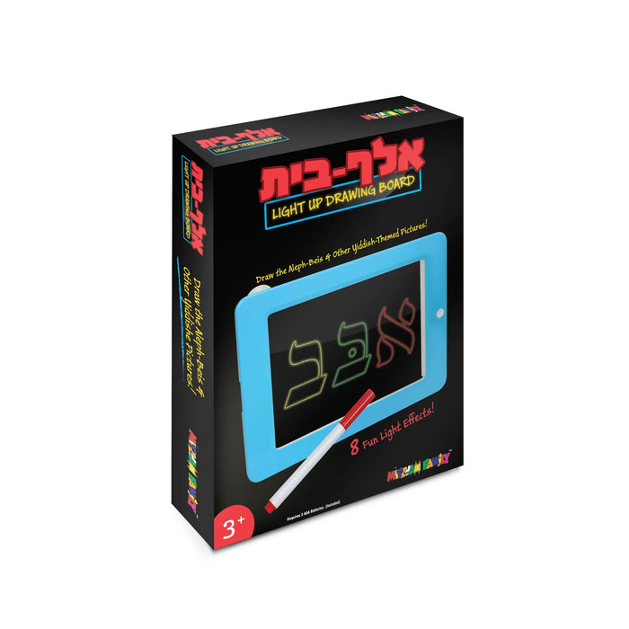 Alef Beis Light-Up Drawing Board - Mitzvah Family Tracing Toy — Hebrew letter | Judaica Square Lakewood