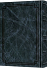 Signature Leather Collection Enlarged Interlinear Tehillim Navy — Tehillim signature leather | Judaica Square Lakewood