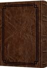Signature Leather Collection Enlarged Interlinear Tehillim Royal Brown — Tehillim signature leather | Judaica Square Lakewood