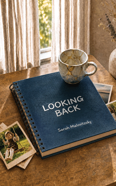 Looking Back by Sarah Malovitzsky hardcover Jewish novel cover