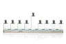Mah Jongg crystal menorah