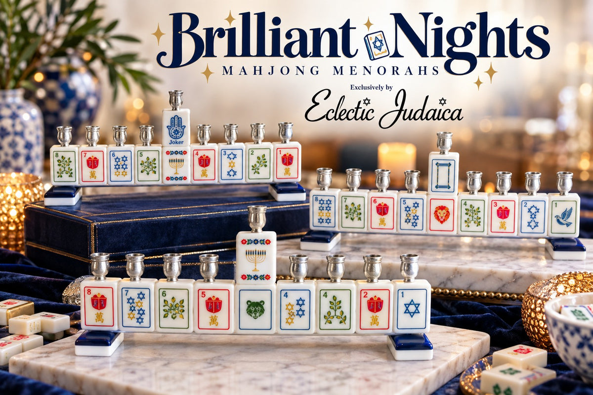 Mahjong tile menorah, view 3