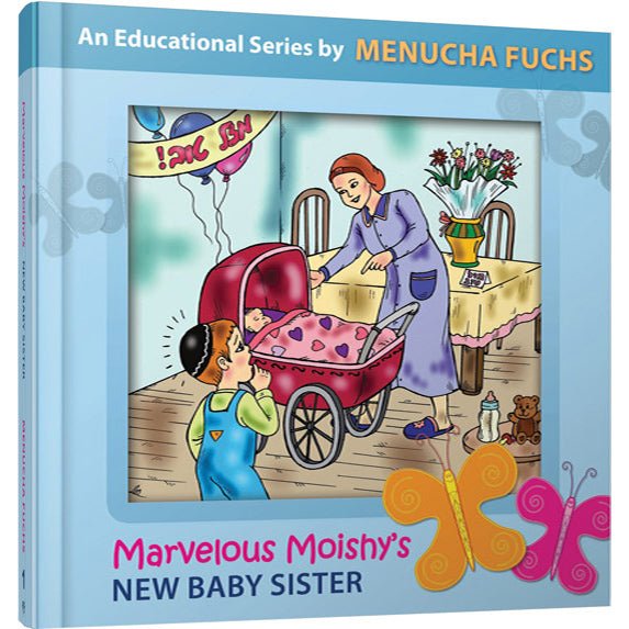 Marvelous Moishy #1 New Baby Sister — Menucha Fuchs hardcover | Judaica Square Lakewood