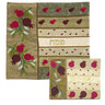 Raw Silk Matzah Cover- Pomegranates Gold (EM-MAS6)