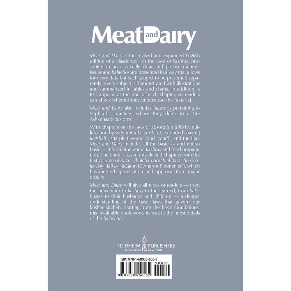 Meat and Dairy by Rabbi Ehud Rosenberg, back cover