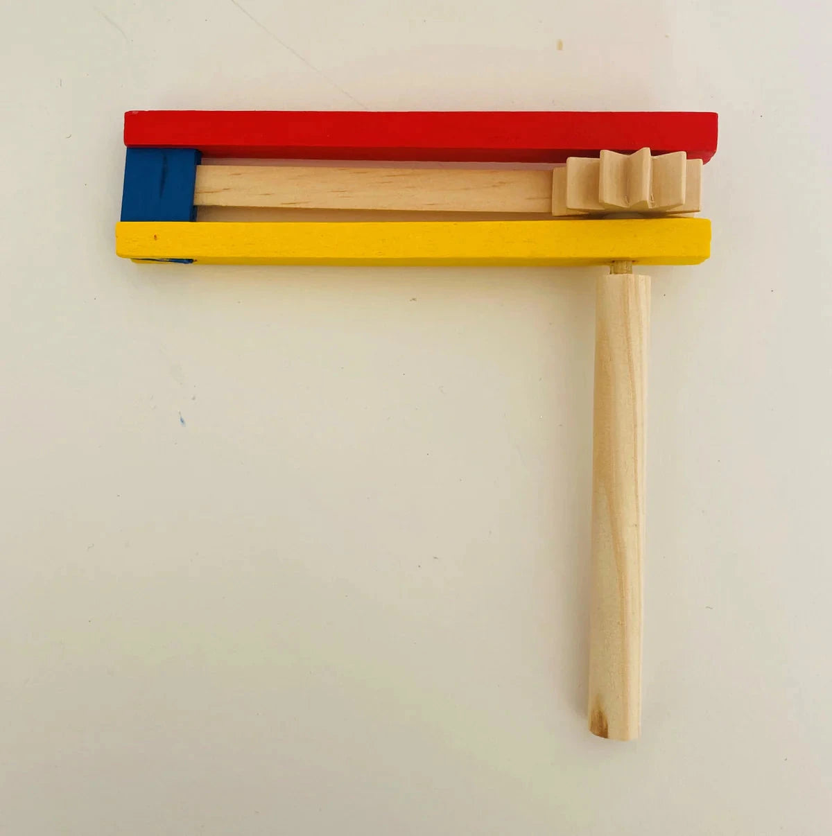 Animal Face Wood Gragger-Assorted Colors-6.5"x5" (GR-601966) — Children's Books from Alef To Tav