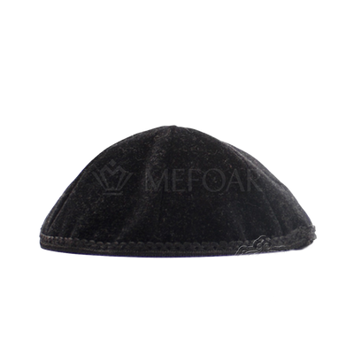 Black Velvet Yarmulkes (Kippahs) — Set of 10