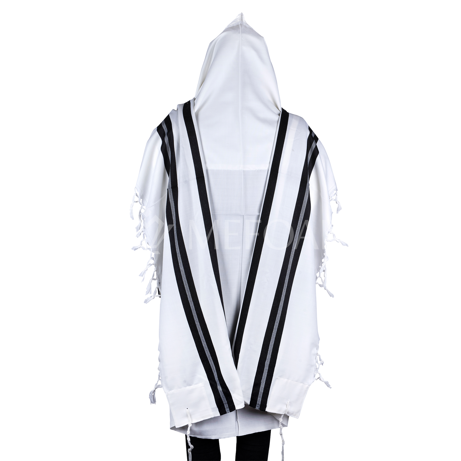 Tallis Wool Hamefoar - Ultra Light - Shabbos - Tallis view 2 | Judaica Square Lakewood