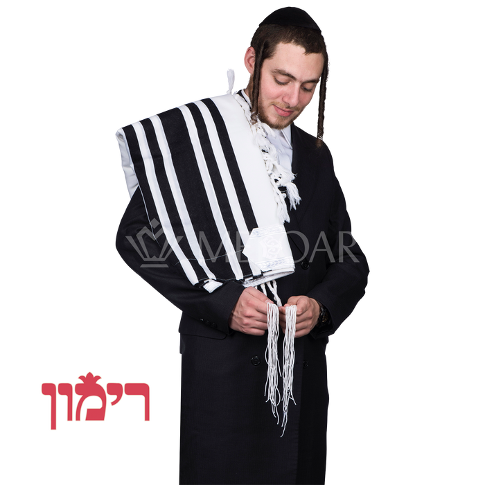 Rimon Non Slip Tallis - Ultra Light - Shabbos - Tallis | Judaica Square Lakewood