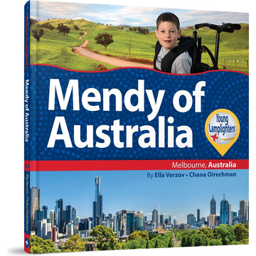 Mendy of Australia front cover — Chana Oirechman, hardcover, published by Menucha Publishers