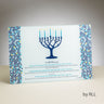 Rite Lite Tree of Life Tempered Glass Menorah Drip Tray, 12 x 8 Inch