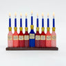 Rite Lite Fine Wines Hand Painted Ceramic Menorah, 11.5 x 6 Inch