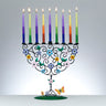 Rite Lite Flowering Tree of Life Hand-Crafted Metal Menorah, 10 x 10 Inch