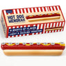 Rite Lite Hand Painted Hot Dog Ceramic Menorah, 9.25 x 2 Inch