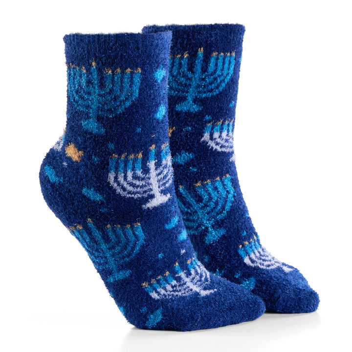Rite Lite Menorahs Kids Cozy Slipper Socks, Polyester