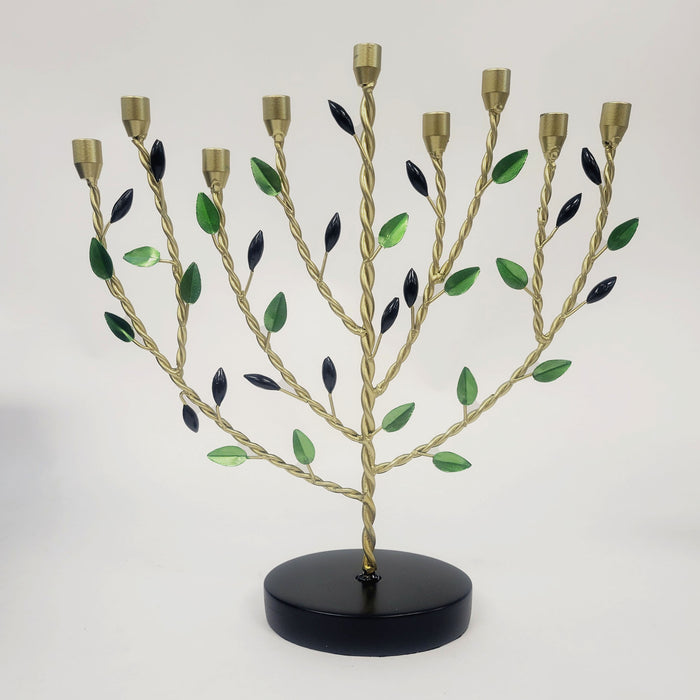 Rite Lite Olive Tree Hand-Crafted Metal Menorah