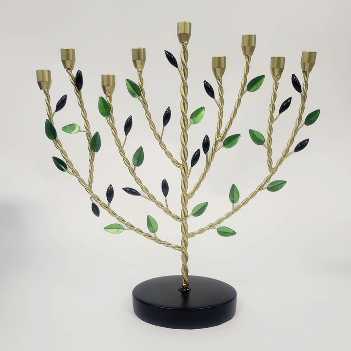 Rite Lite Olive Tree Hand-Crafted Metal Menorah