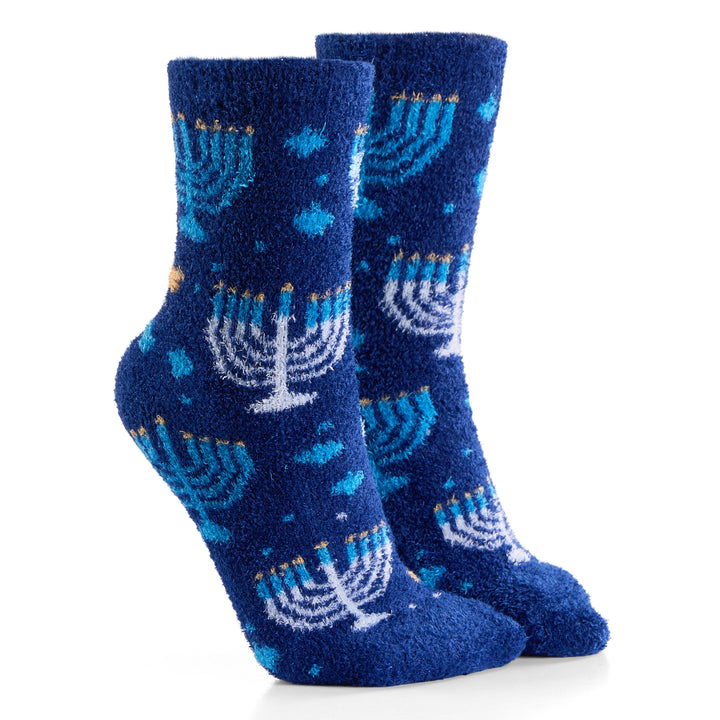 Rite Lite Menorah Youth Cozy Slipper Socks, Polyester