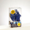 Rite Lite Battery Operated Blue Metal Menorahs Light Set