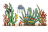 Hand painted metal aquarium menorah