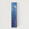 Rite Lite Blue Pebbled Glass Art Glass Mezuzah