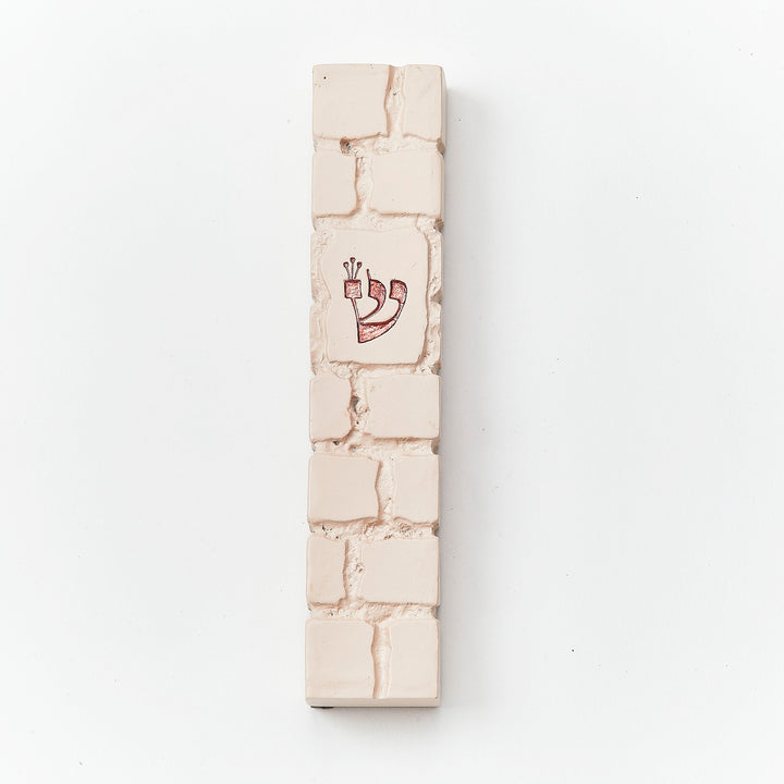 Rite Lite Kotel Resin Mezuzah, 5.25 Inch High