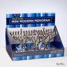 Rite Lite Silvertone Modern Mini Modern Menorah, Aluminum, 4 x 5 Inch