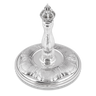 Decorative Torah roller handle and disc with crown finial, design AE-66