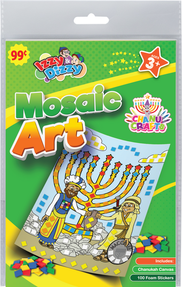 Izzy n Dizzy Mosaic Art Chanukah activity pack