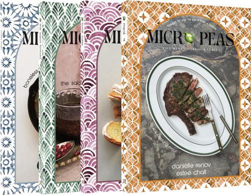 Micro Peas Cookbook Bundle — 4-book kosher cookbook set cover | Judaica Square Lakewood