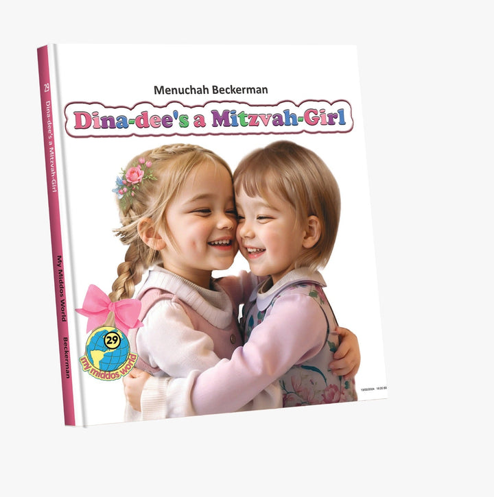 Dina Dee Is a Mitzvah Girl cover showing two laughing little girls hugging cheek to cheek