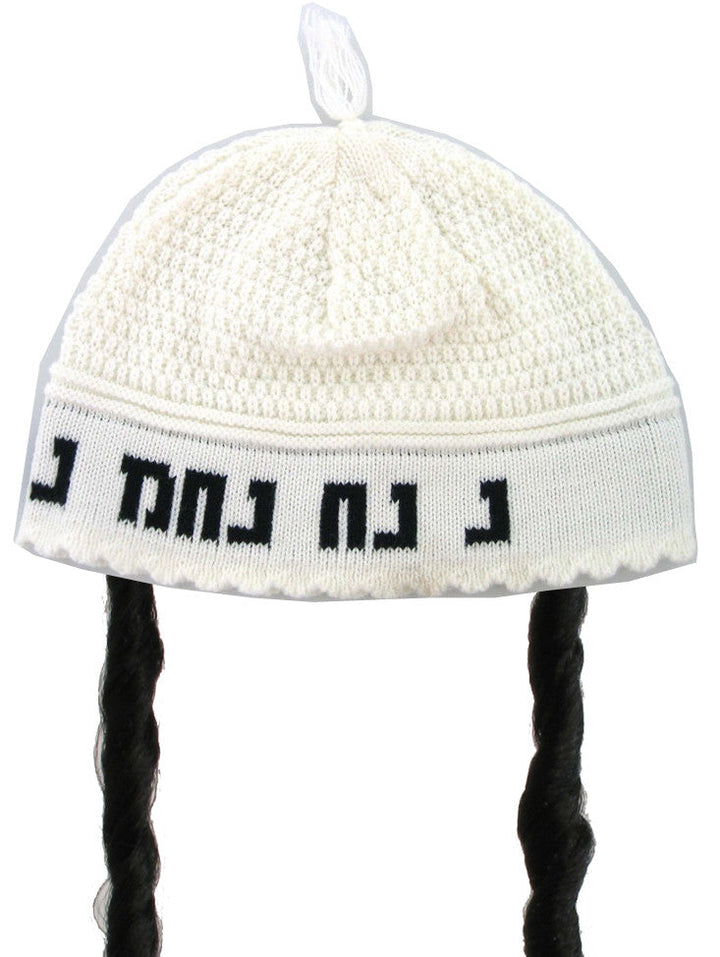Na Nach Kippah With Payos Adults 3 Color Payos