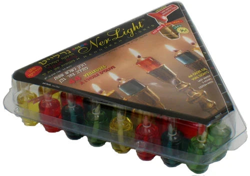 Ner Light Color triangle box of colored olive oil vials