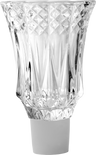 Ner Mitzvah #10 crystal oil glass with a diamond cut pattern and white peg