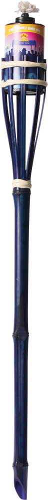 Ner Mitzvah 24-inch bamboo faklen torch with long dark handle