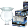 Ner Mitzvah Oil Glass 2 pack with #4.5 round glass oil cups
