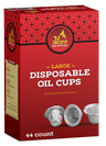Ner Mitzvah Large Disposable Oil Cups box, 44 count