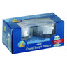Ner Mitzvah NM-60004 clear glass candelabra tealight holders, 2-pack