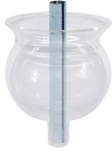 Round clear plastic #4.5 menorah oil cup