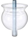 Round clear plastic #4 menorah oil cup