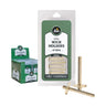 Ner Mitzvah small metal tzinores wick holders card with a gold holder