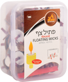 Ner Mitzvah standard round floating wicks in a clear plastic container