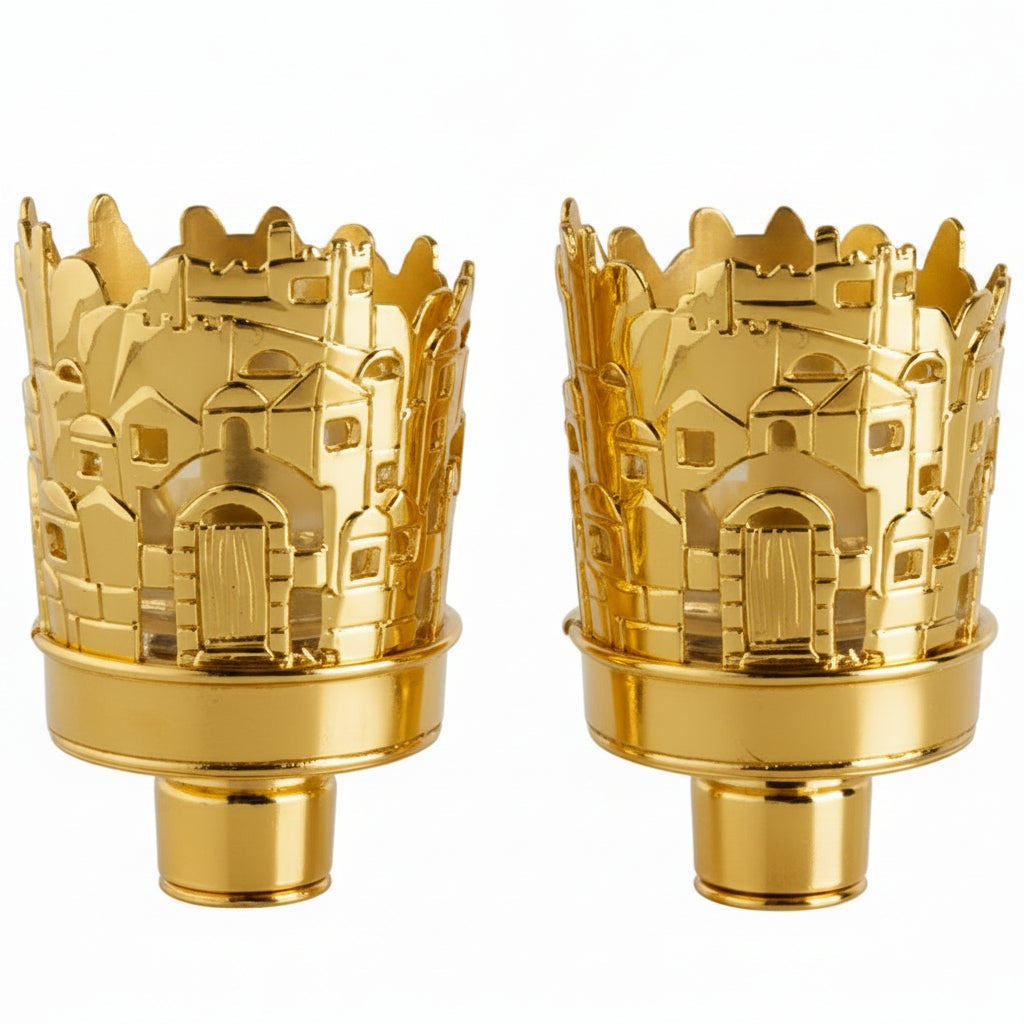 Neronim Cover, Karshi, Jerusalem Design, Gold, close-up view