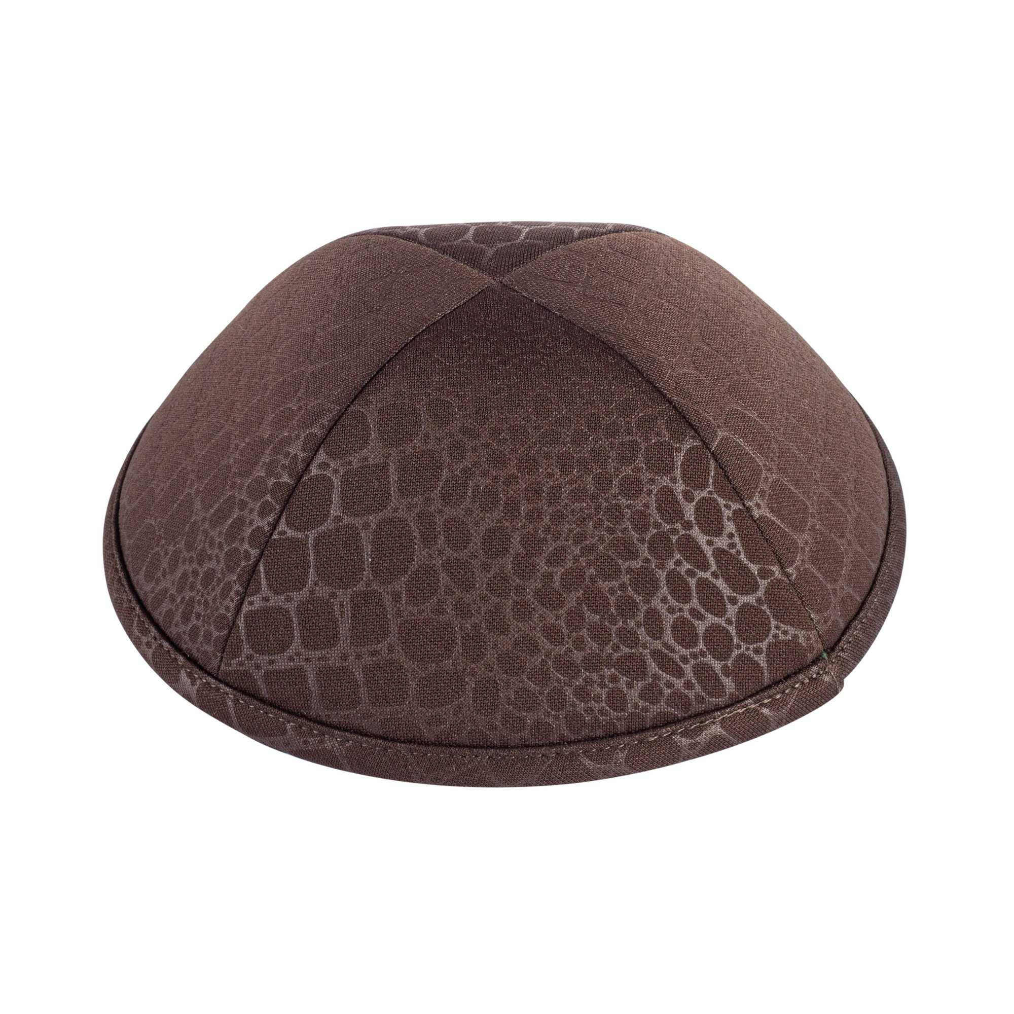 Brown Cotton Kippah for Boys - iKippah by Judaica Square