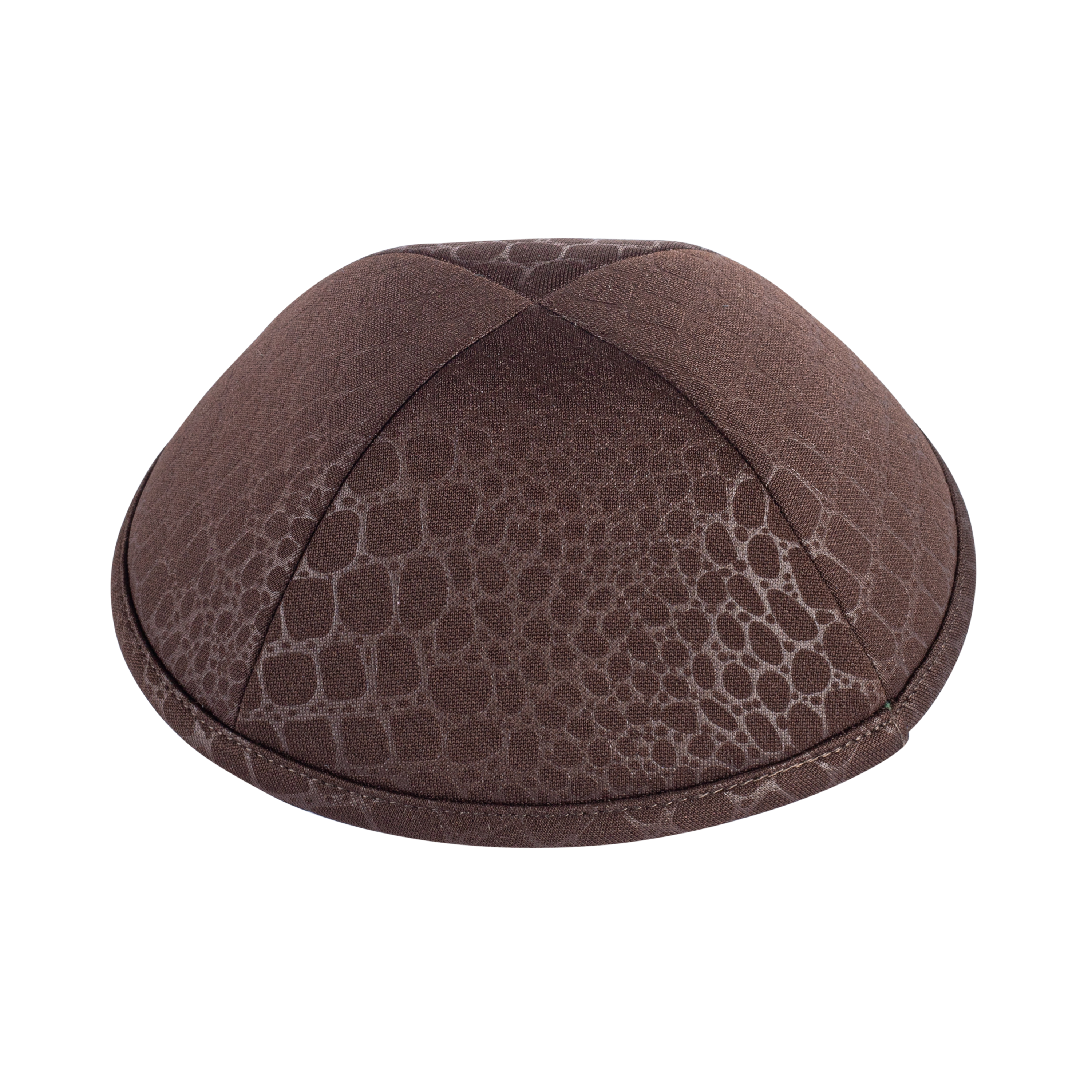 Brown Cotton Kippah for Boys - iKippah by Judaica Square