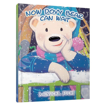 Now Dovy Bear Can Wait front cover — Menucha Fuchs, hardcover, published by Menucha Publishers