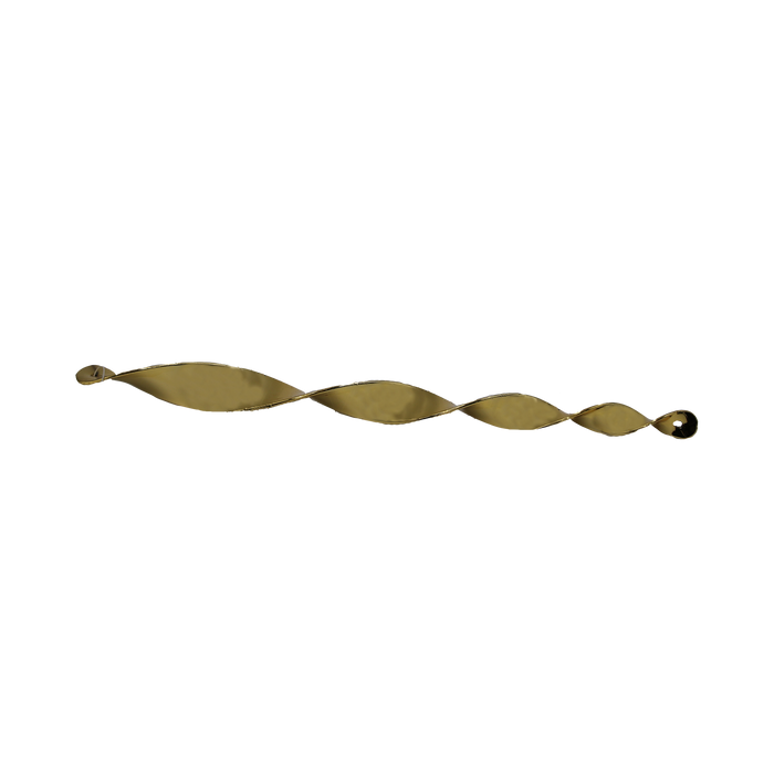 Gold twisted hanging stick decoration for a sukkah